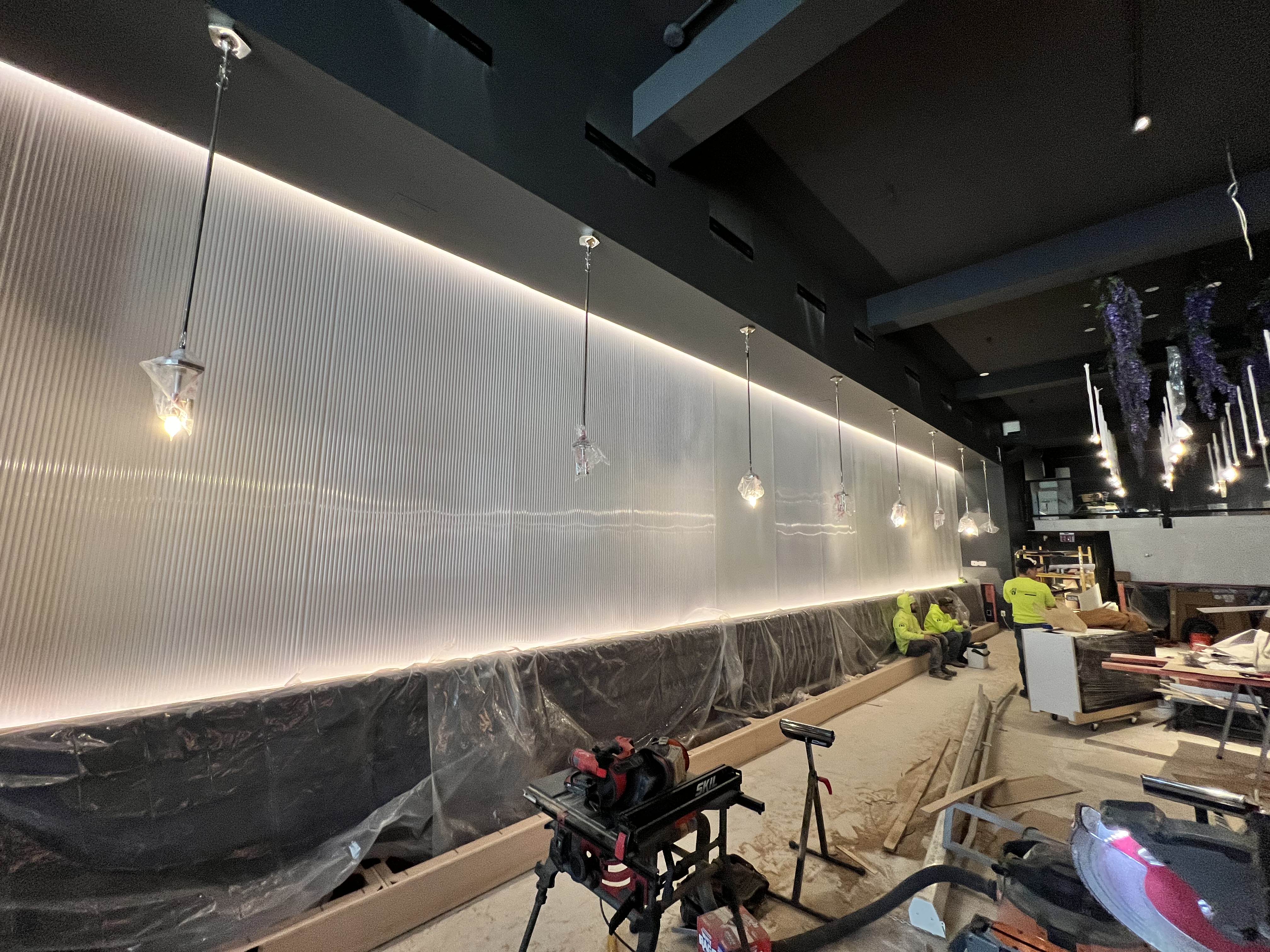 Post-construction cleaning of an upscale downtown Milwaukee restaurant